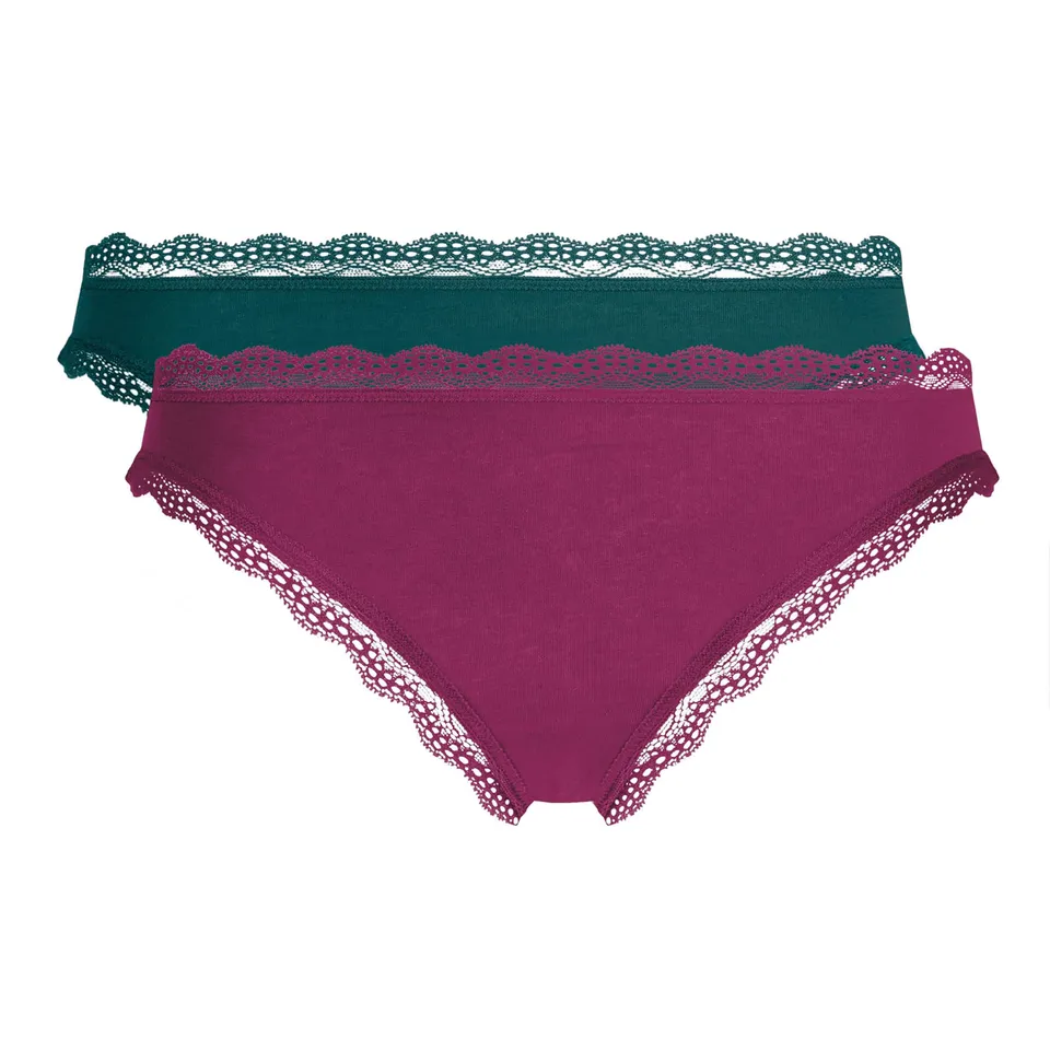 DIM slip cotone e pizzo vita classica traspirante