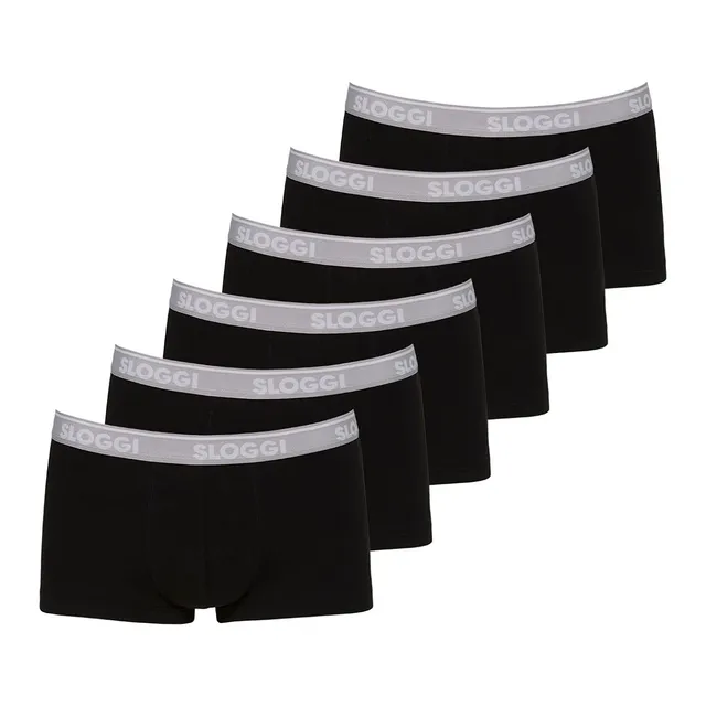 Sloggi Go ABC 2.0 Hipster Boxer Uomo L 6 Pezzi Cotone