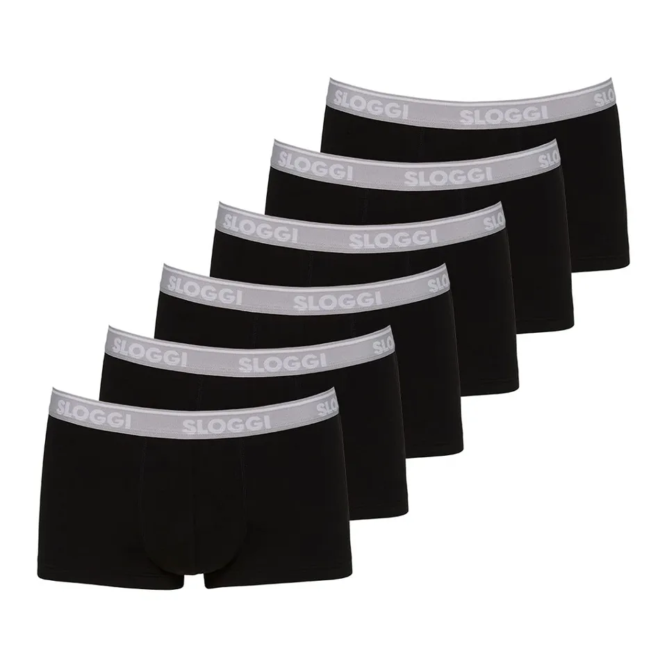 Sloggi Go ABC 2.0 Hipster Boxer Uomo L 6 Pezzi Cotone