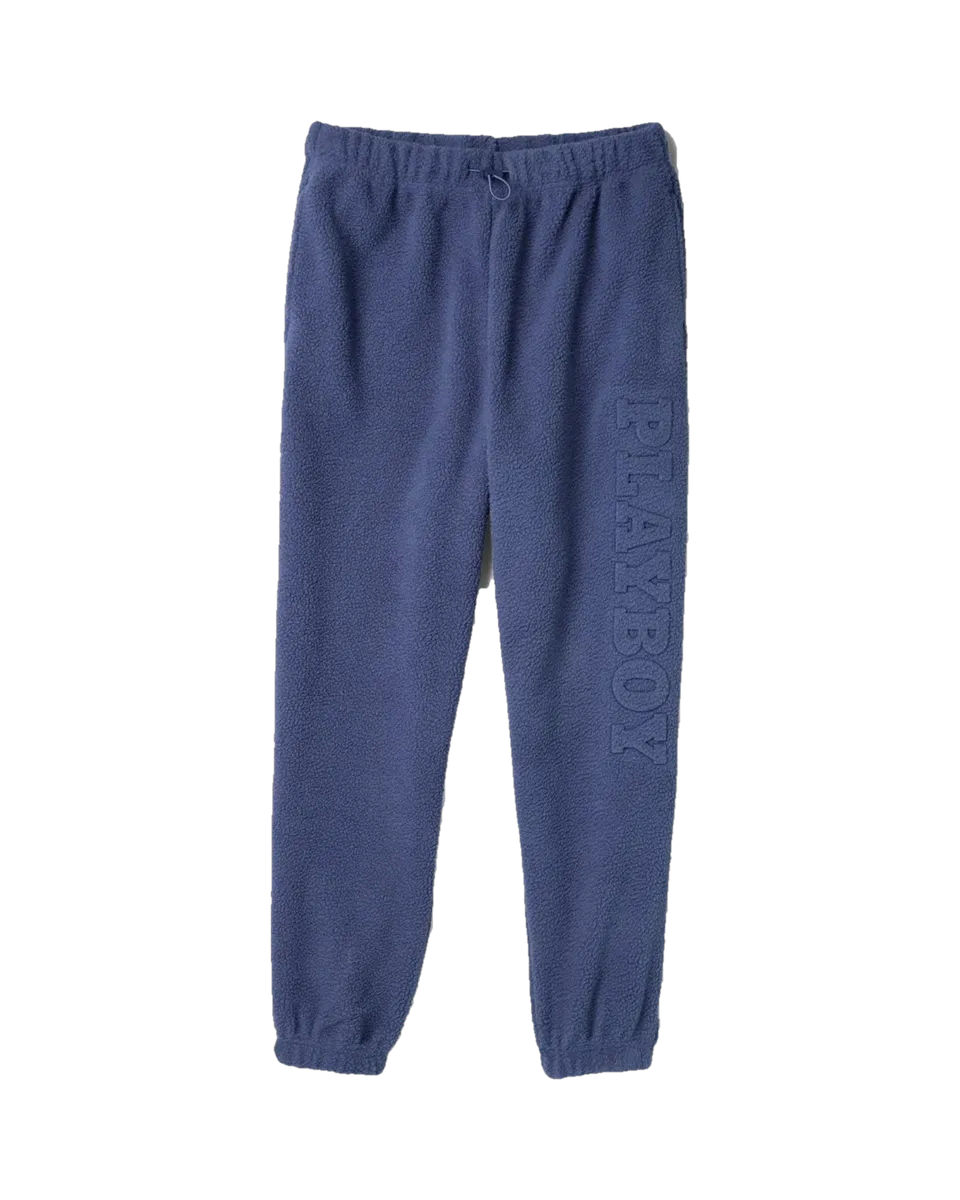 Playboy Polar pantaloni tuta donna blu pile caldo