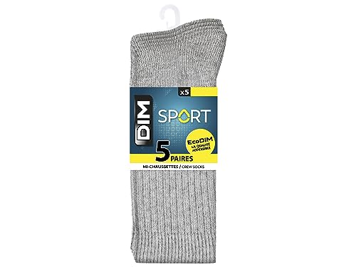 DIM Ecodim calzini sportivi uomo neri pacco 5 cotone