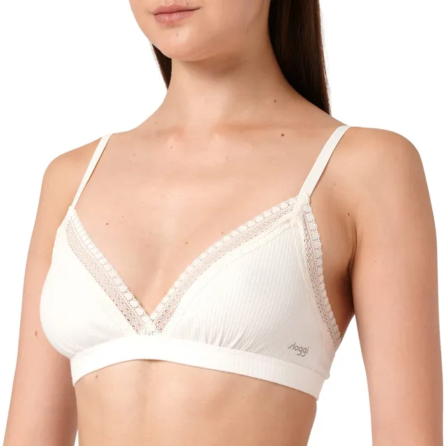 Sloggi GO Ribbed Bralette Reggiseno M a Coste