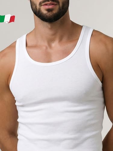 Egi 5400 canottiera uomo spalla larga 100% cotone