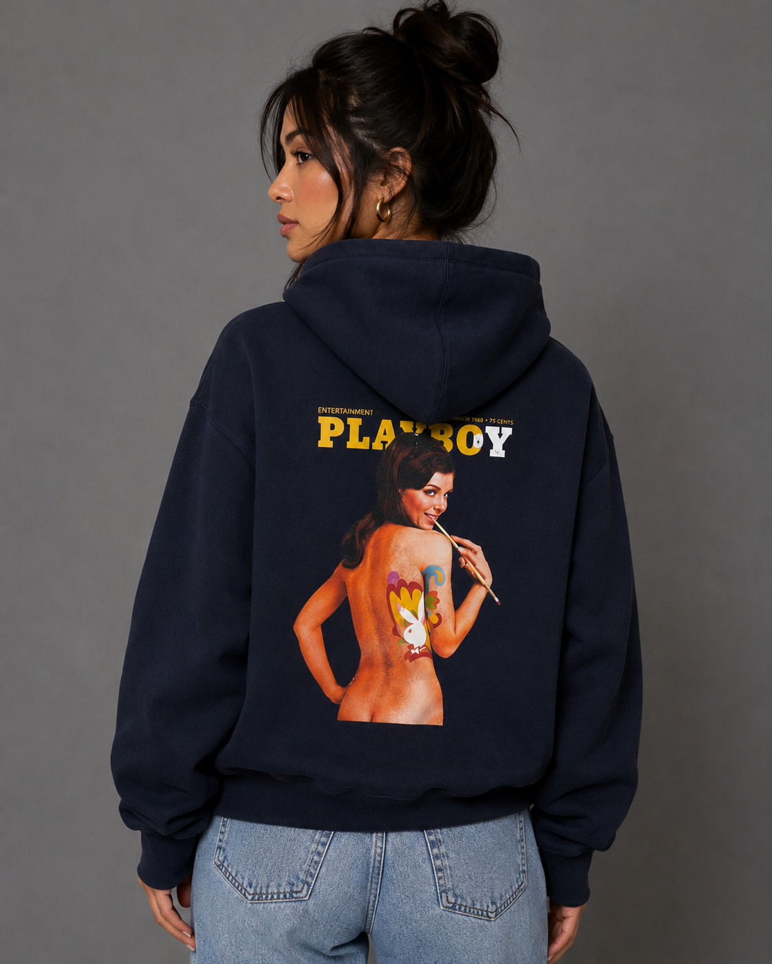 Playboy March 1968 Cover felpa con cappuccio cotone