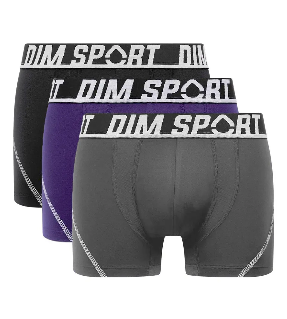 DIM Move Sport Micro Boxer Uomo x3 Termoregolante Nero