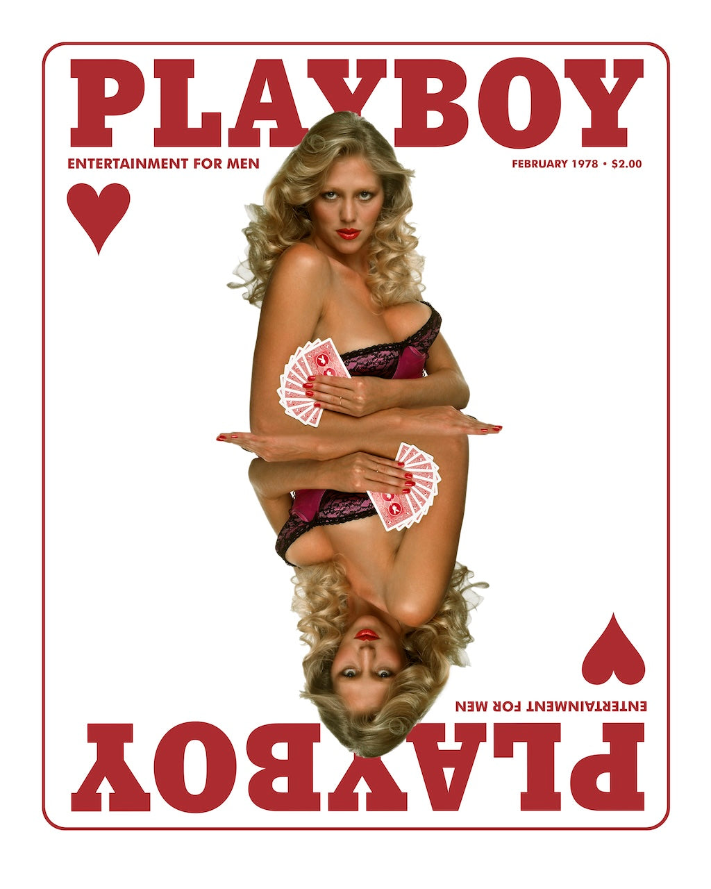 Playboy Janis Cover t-shirt bianca cotone unisex