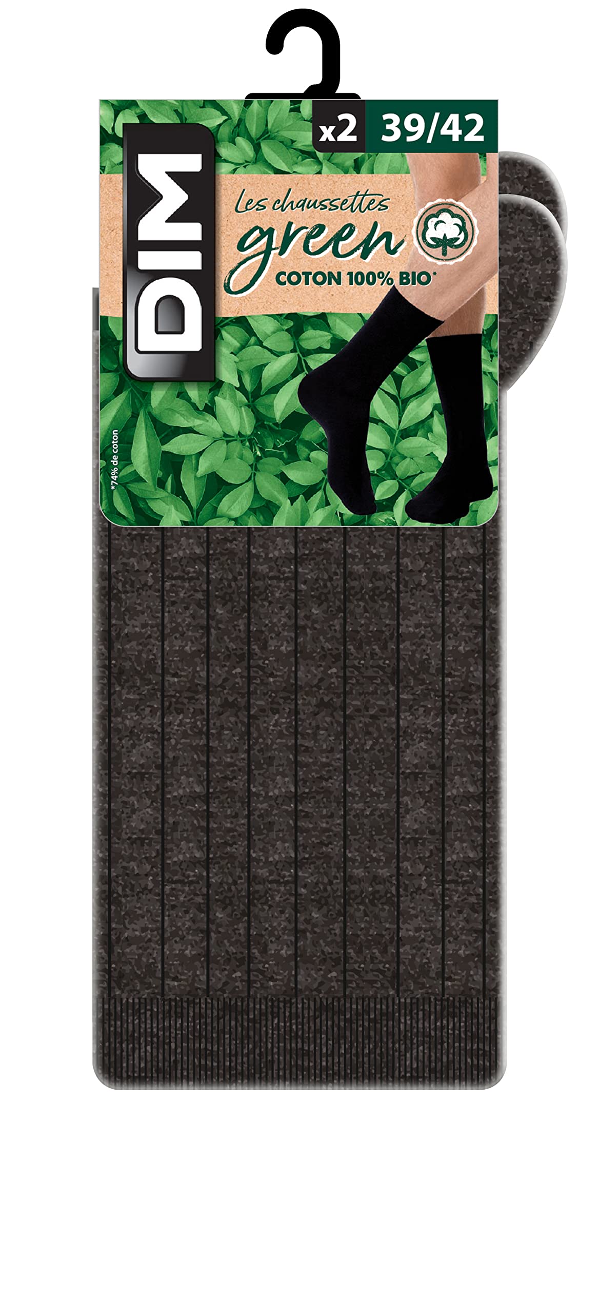 Dim Green Bio Calzini Uomo Cotone Bio Media Pacco da 2