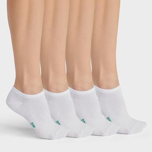 DIM Good calzini donna bianco x4 cotone morbido