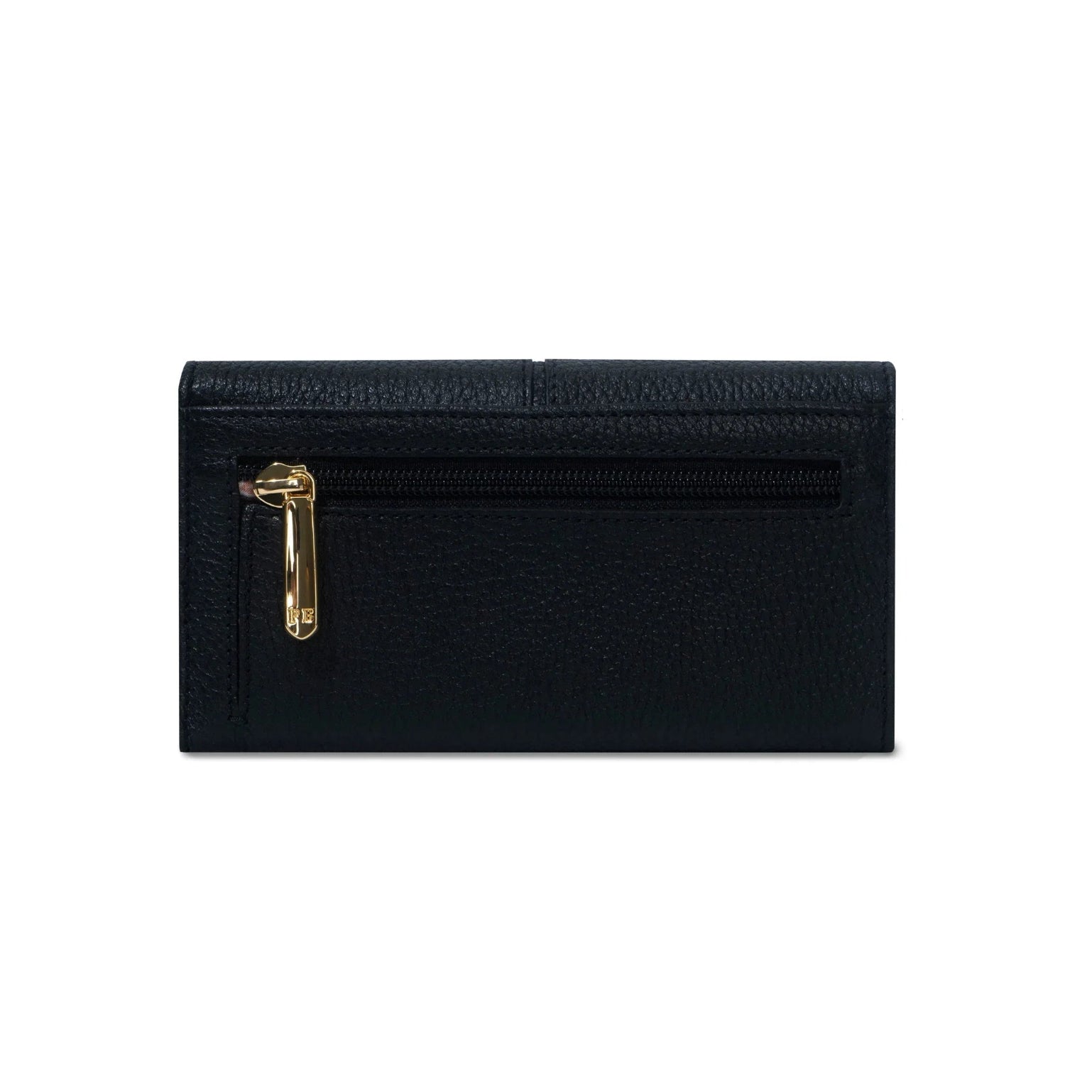 Playboy Trifold Wallet portafoglio pelle nero oro