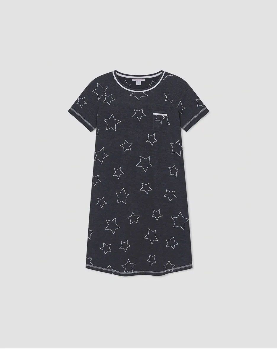 René Rofé Sleep Shirt Camicia Notte Leggera 2 Pezzi Fantasia