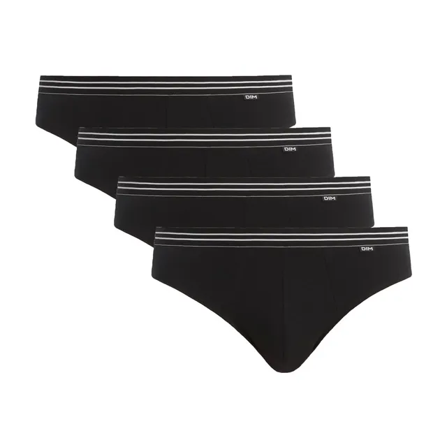 Dim Ecodim Slip Uomo XXL Nero x6 Cotone Stretch