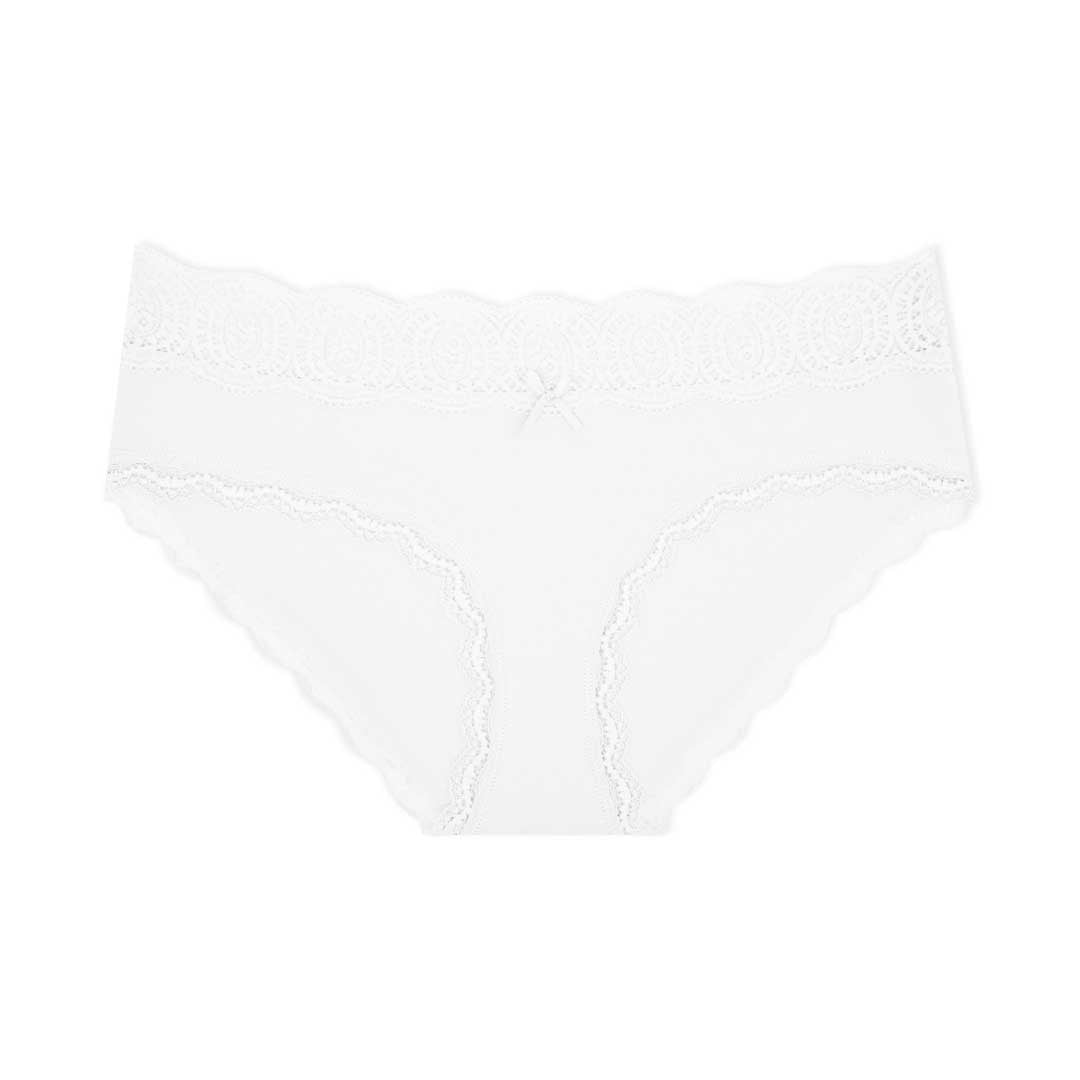 René Rofé Cotton Lace Trim slip bikini 5 pezzi cotone