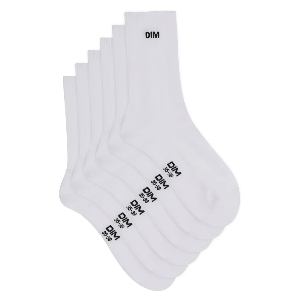 DIM calzini corti donna cotone x3 suola rinforzata