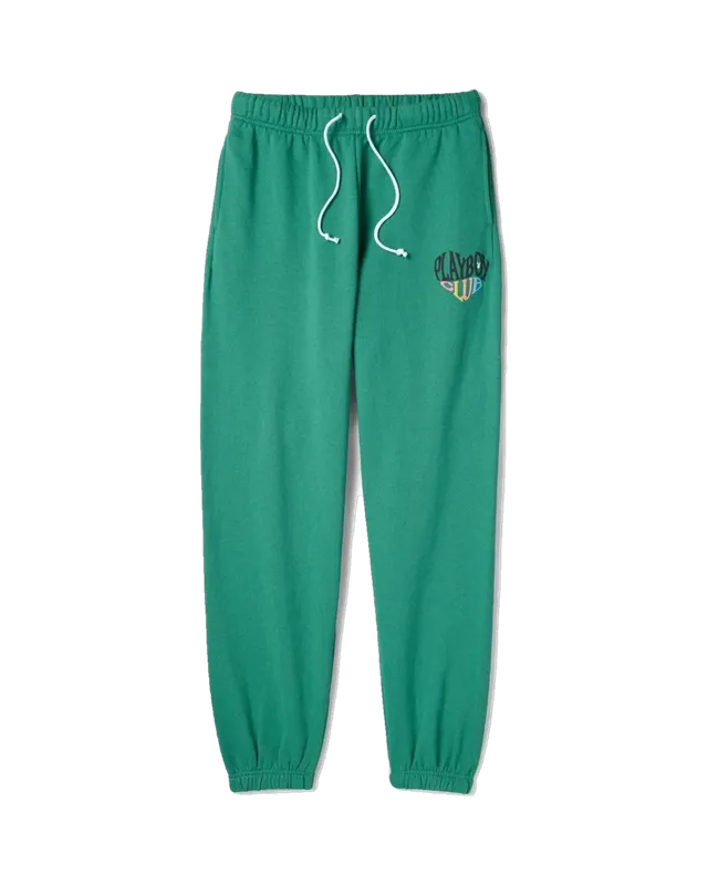 Playboy Club Drawstring pantaloni tuta shamrock