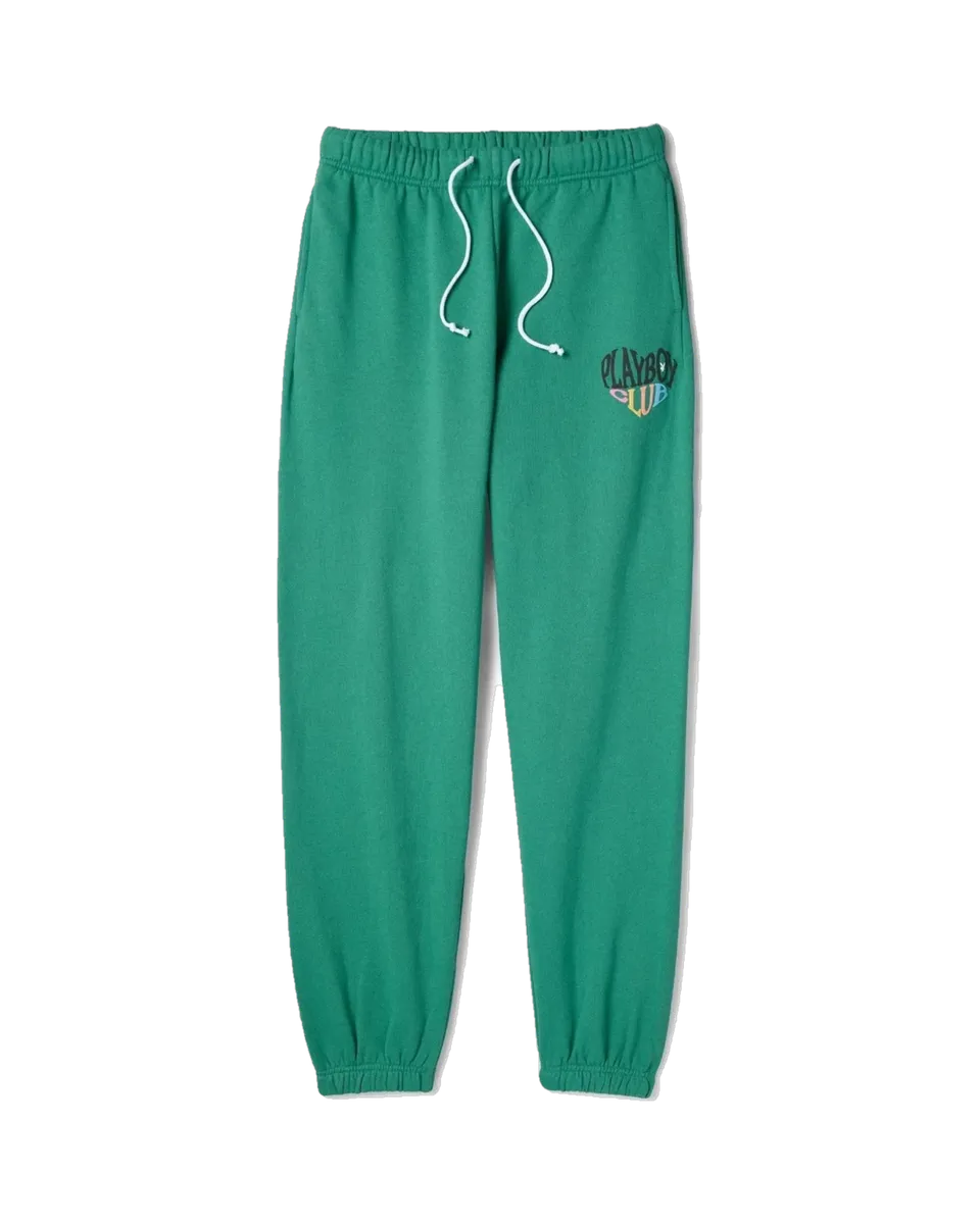 Playboy Club Drawstring pantaloni tuta shamrock