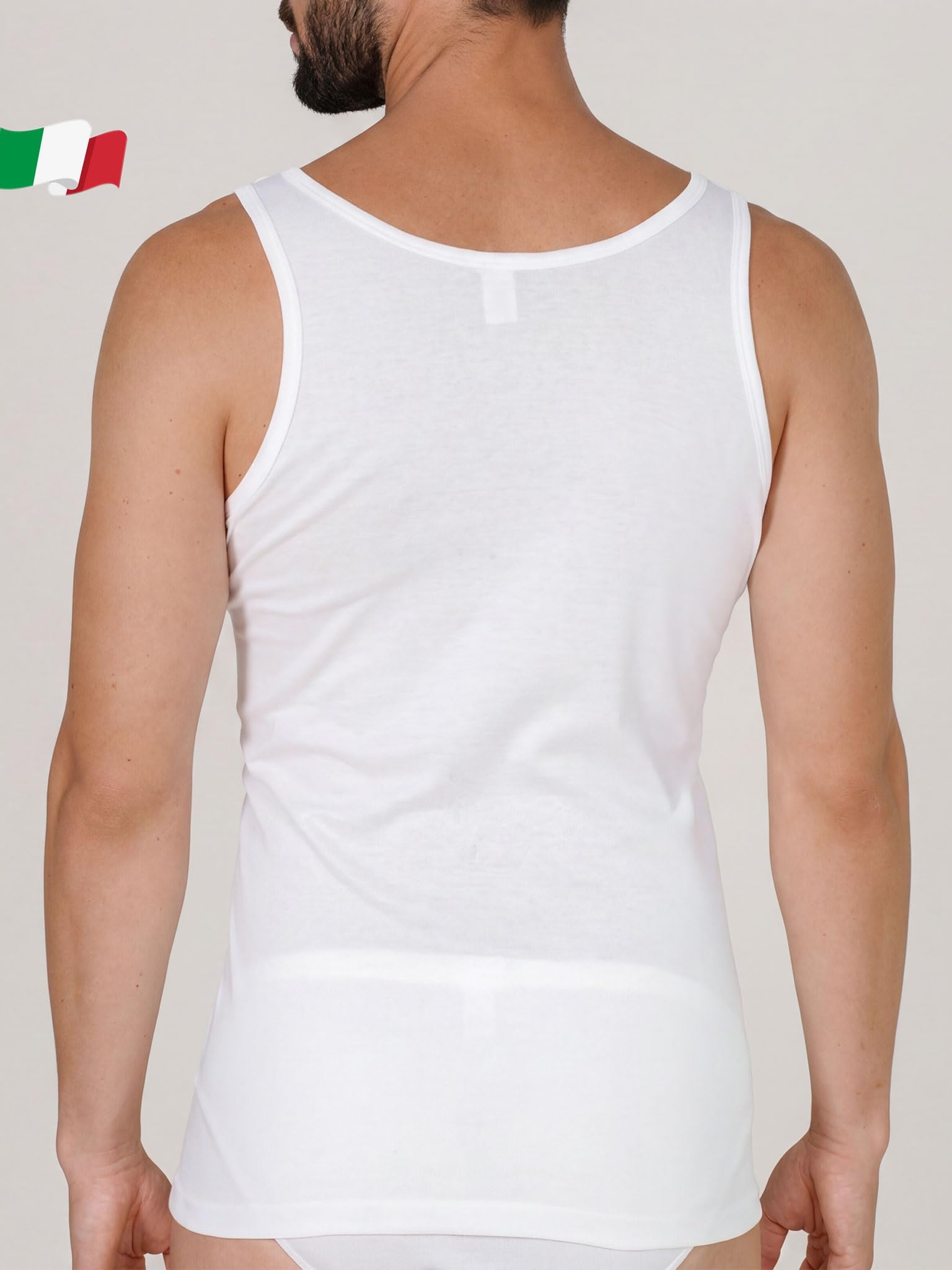 Egi 5400 canottiera uomo spalla larga 100% cotone