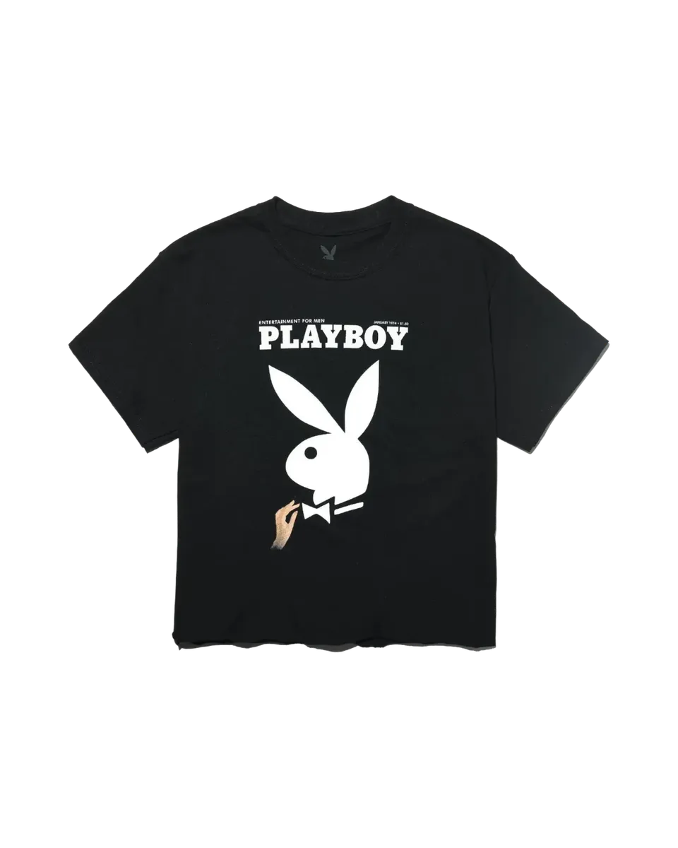 Playboy January 1974 t-shirt corta donna cotone