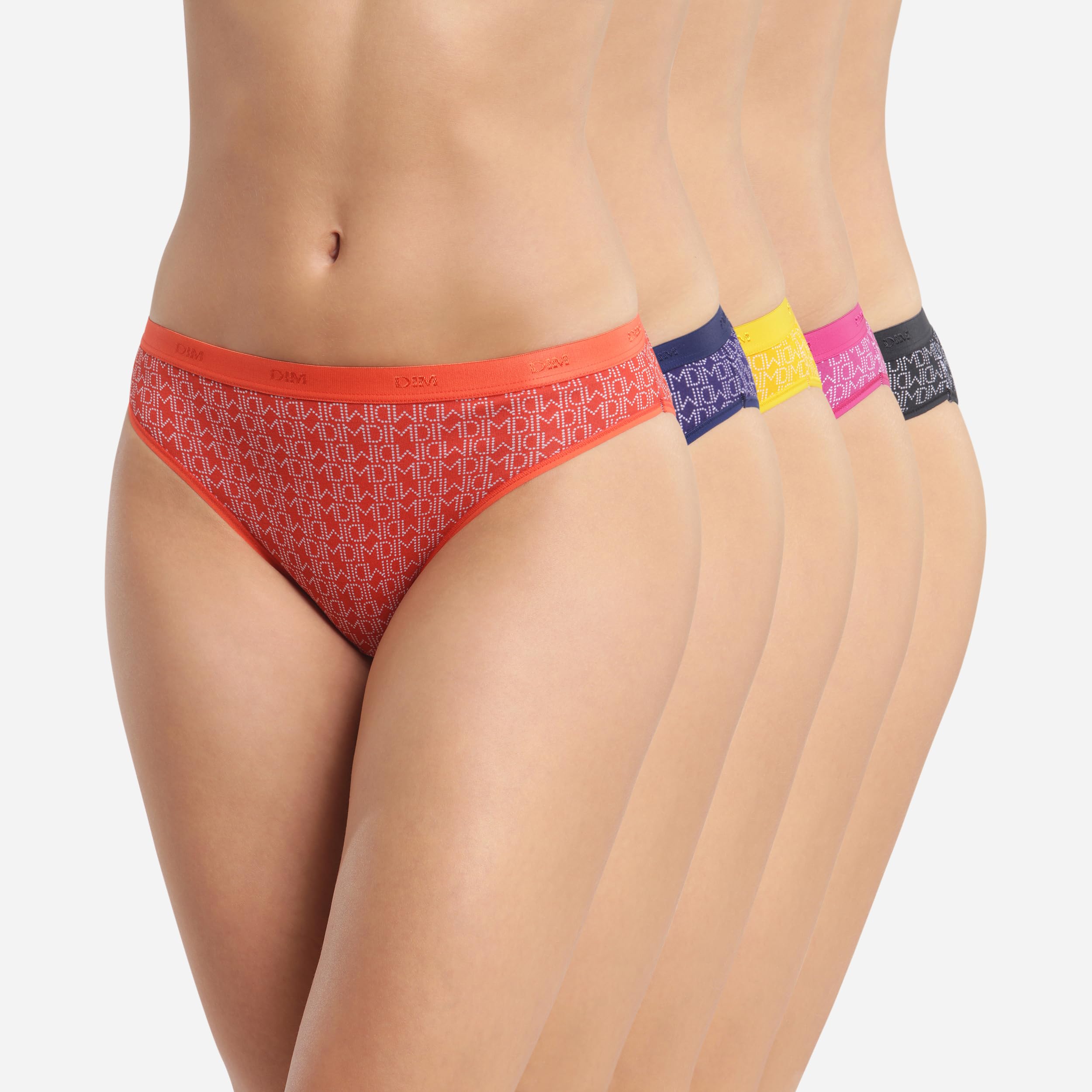 DIM Les Pockets slip donna x5 cotone elasticizzato S