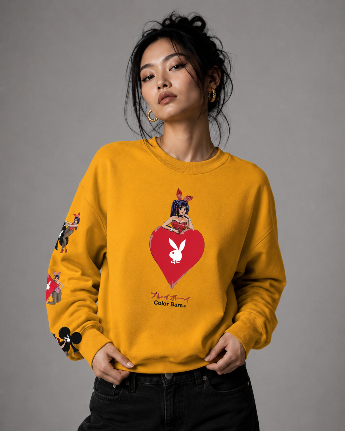 Playboy Ace of Hearts 3.0 Felpa Girocollo Unisex