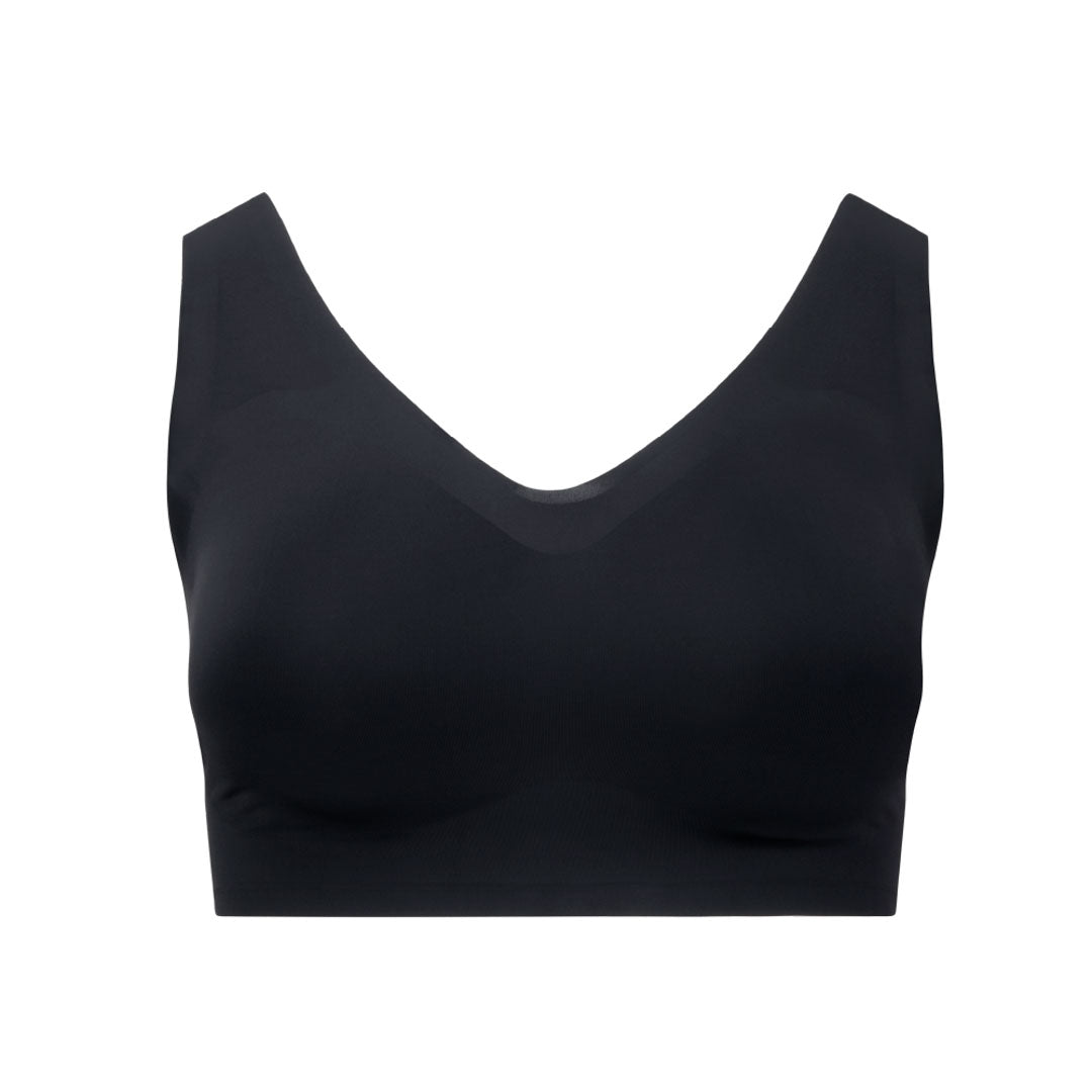 René Rofé Wireless reggiseno sportivo S nero/beige 2 pezzi seamless