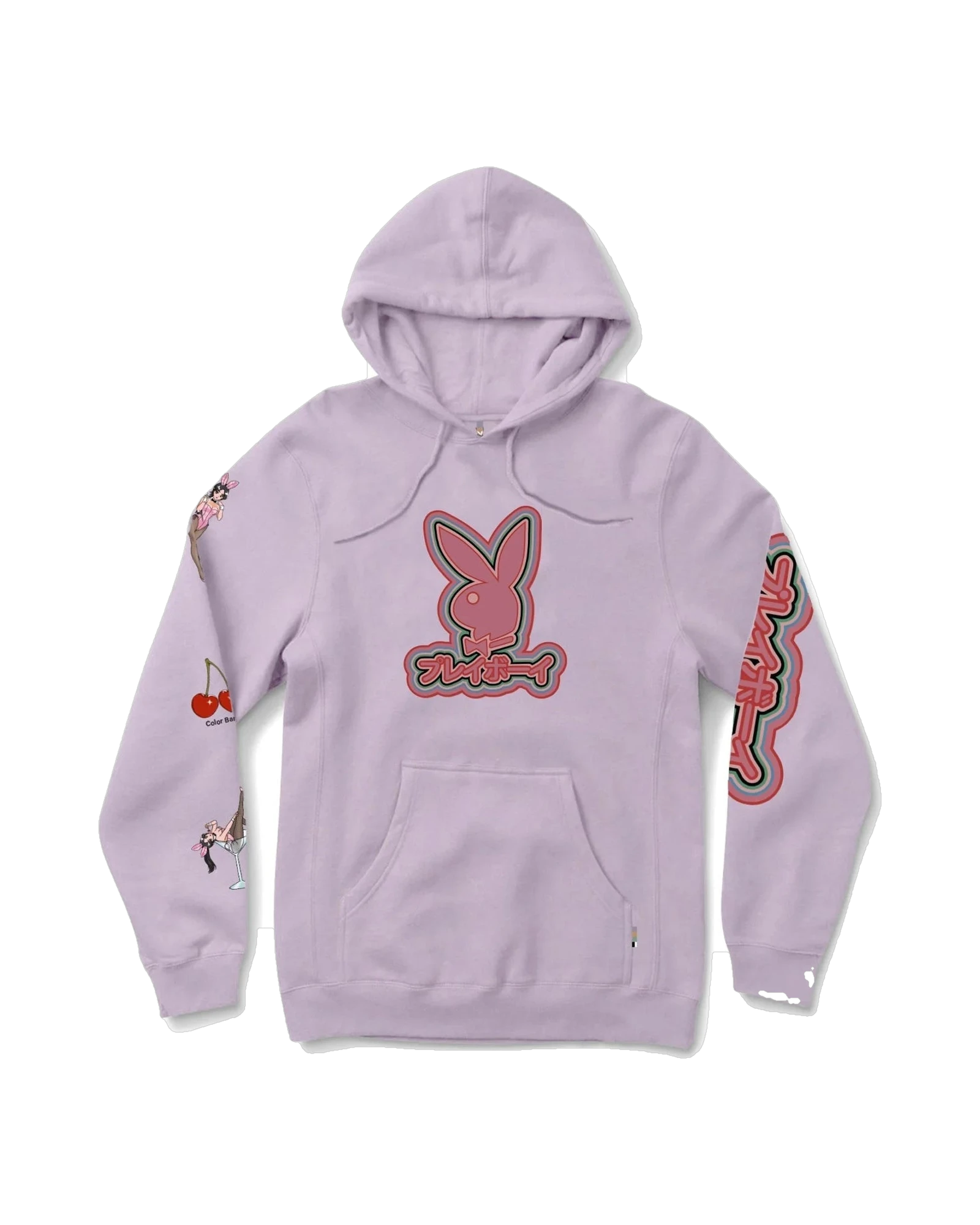 Playboy Tokyo Club 3.0 felpa con cappuccio lilla anime