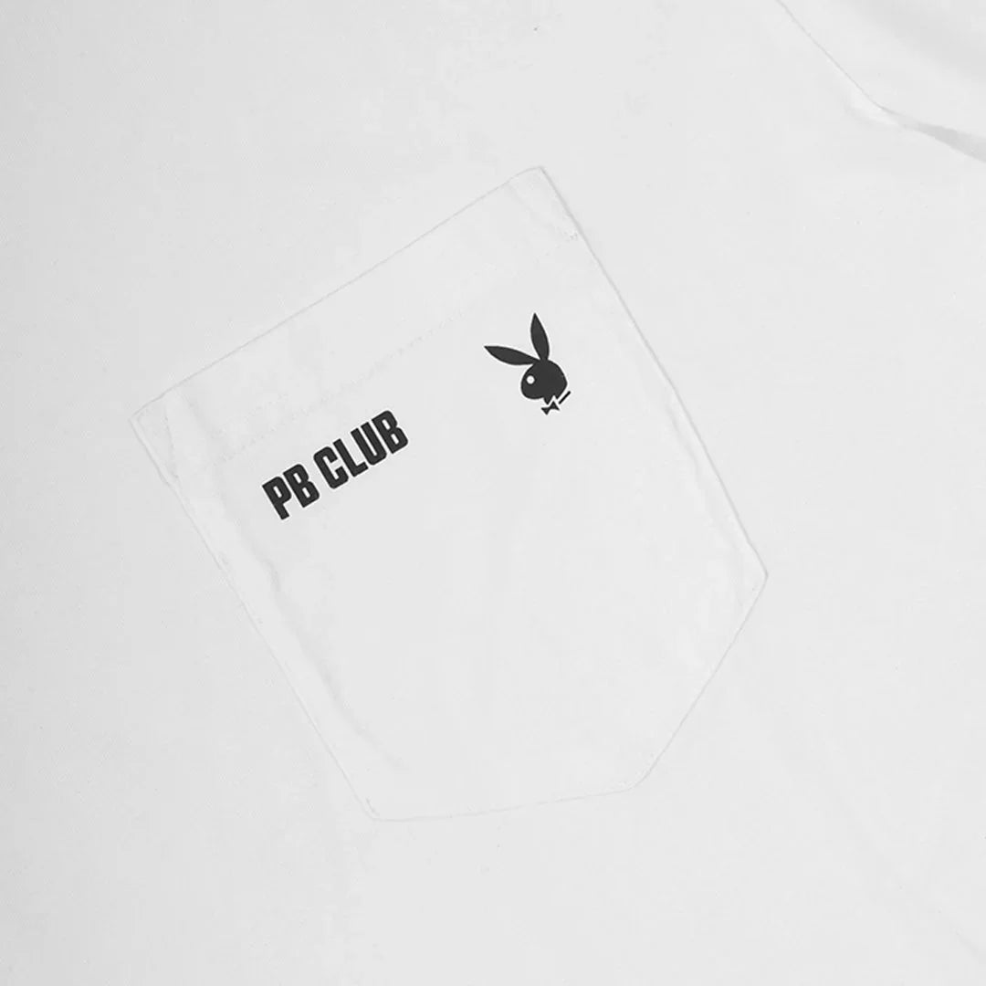 Playboy Club Pocket Tee t-shirt nera cotone