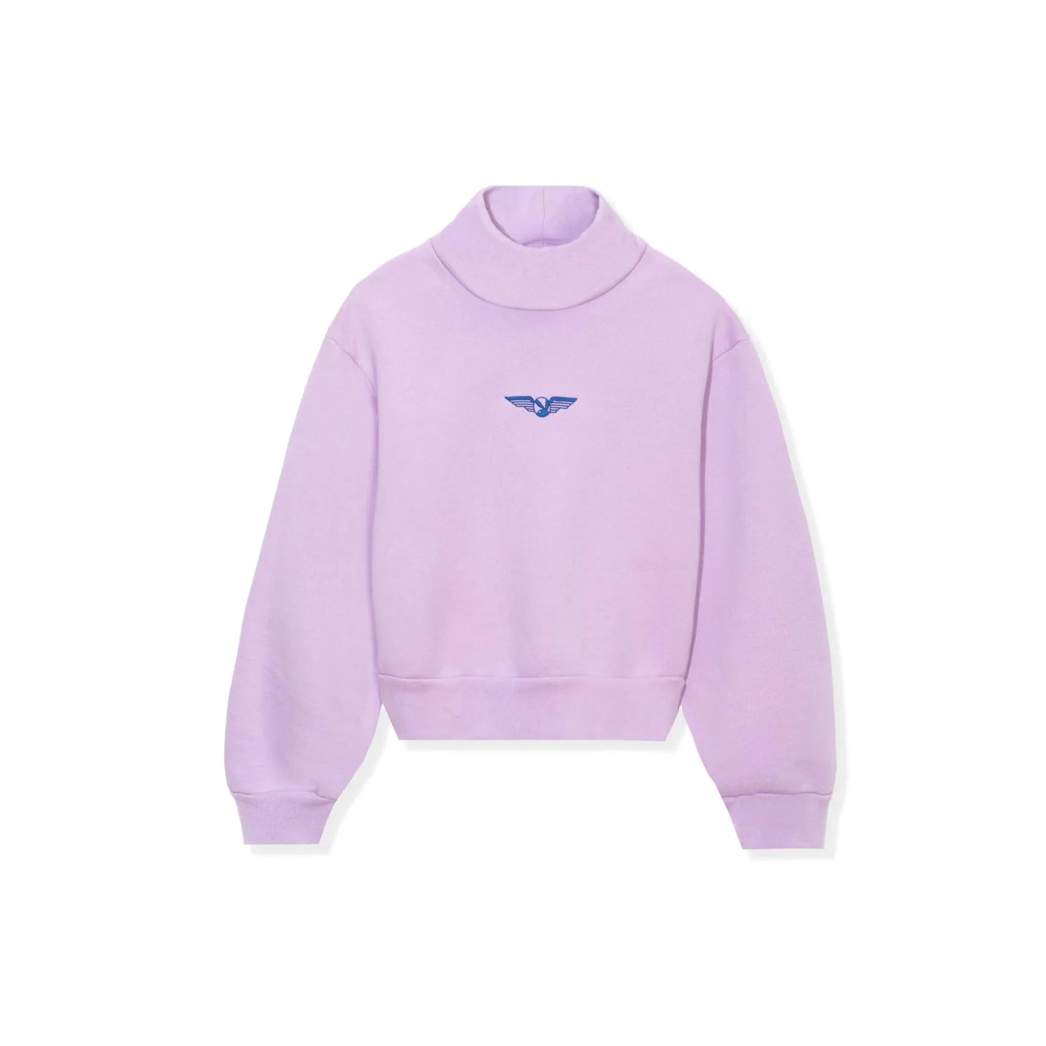 Playboy Aviation Wings Felpa cropped collo alto cotone