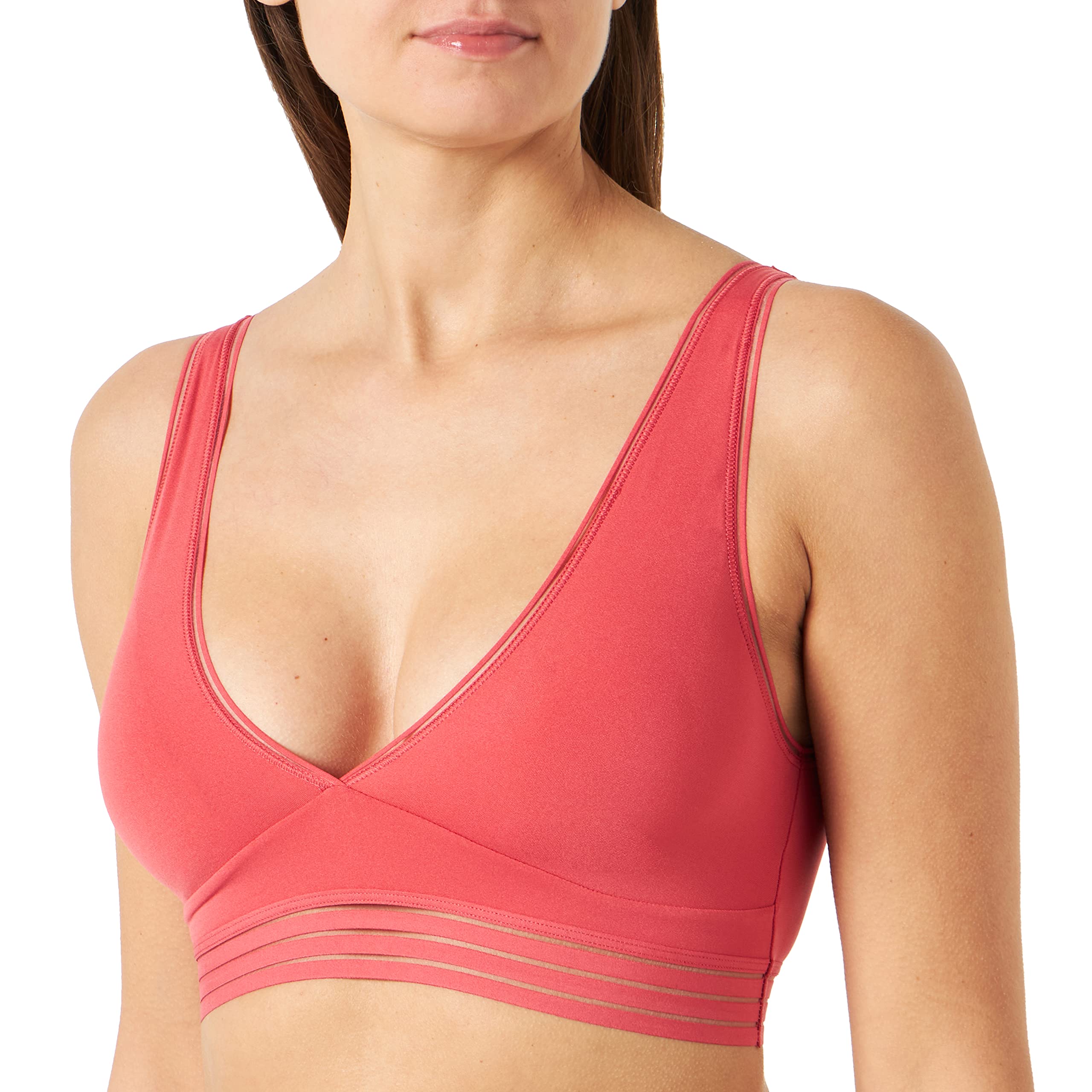 DIM reggiseno donna S giallo senza cuciture effetto pelle