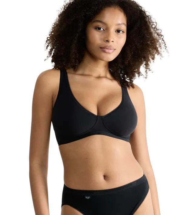 sloggi Basic+ Soft Bra reggiseno nero 65A senza ferretto
