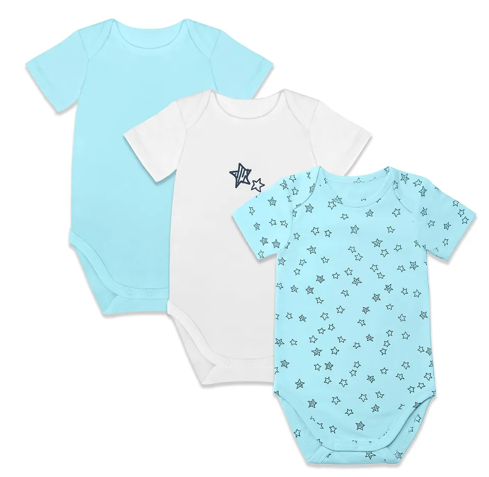 DIM Baby Body Manica Corta Neonato 0-24 Pacco da 3