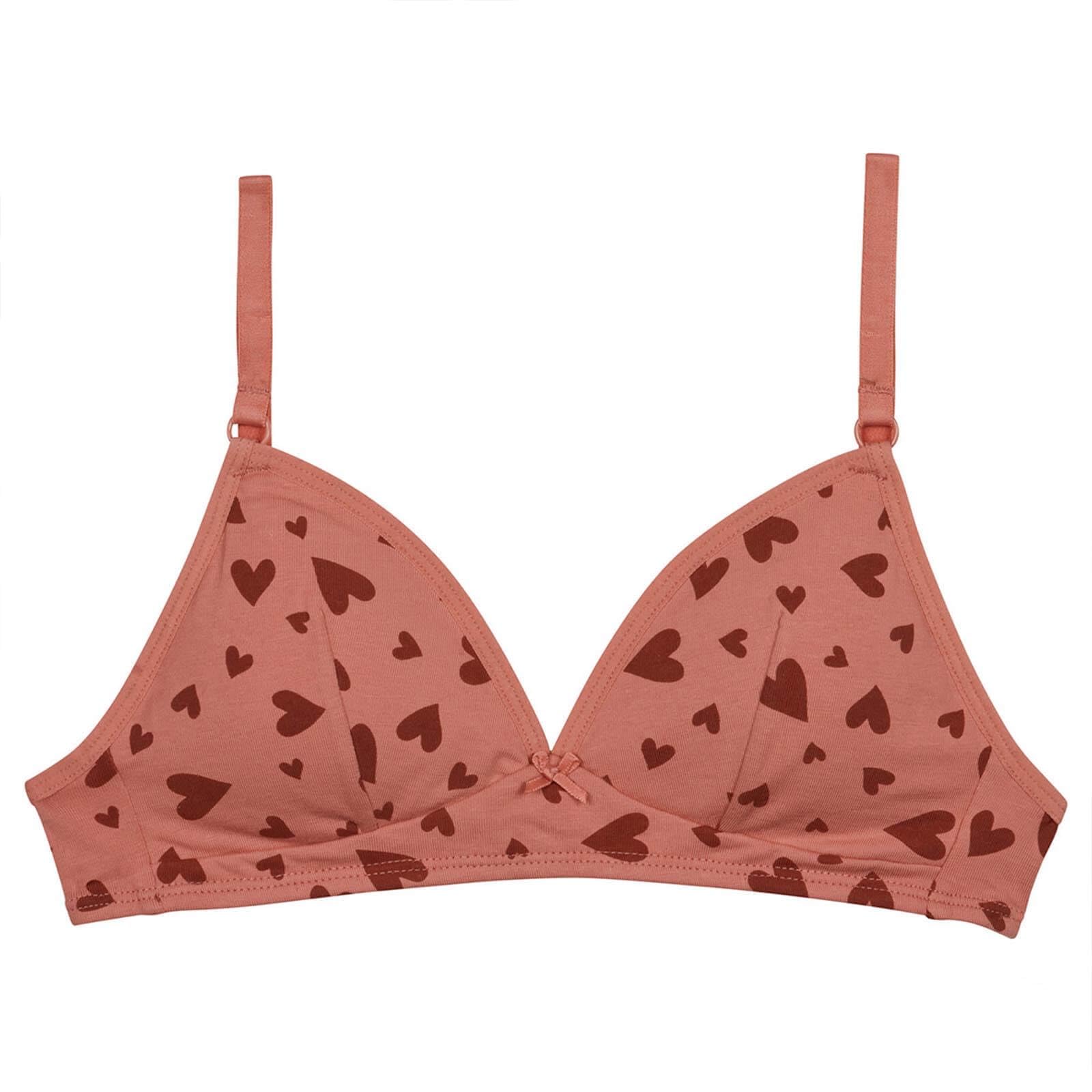 DIM Les Pockets reggiseno ragazza cotone marrone senza ferretto