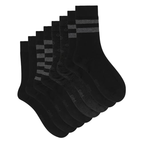 DIM Ecodim Style calzini uomo righe x4 blu marino
