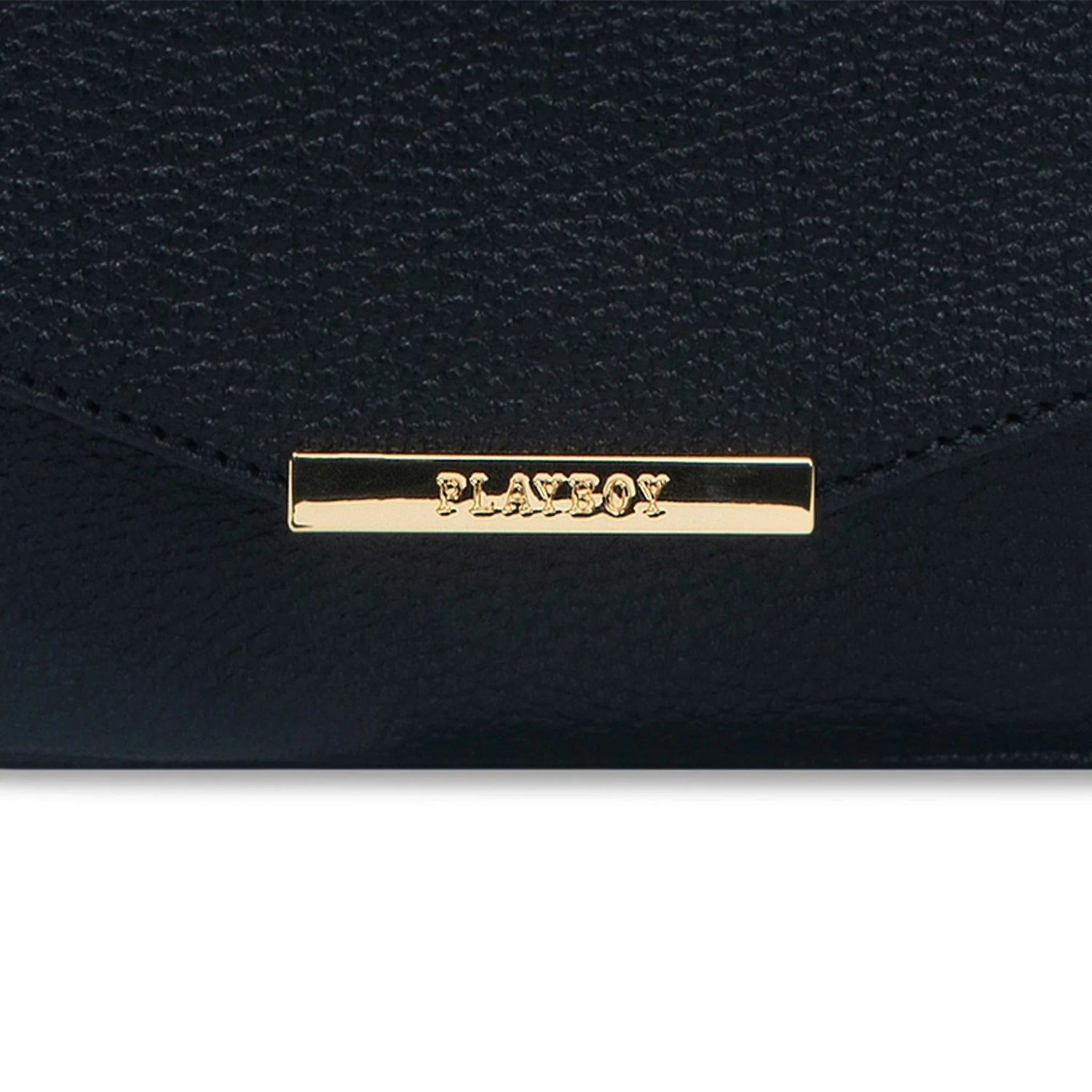 Playboy Leather Crossbody borsa a tracolla nera pelle