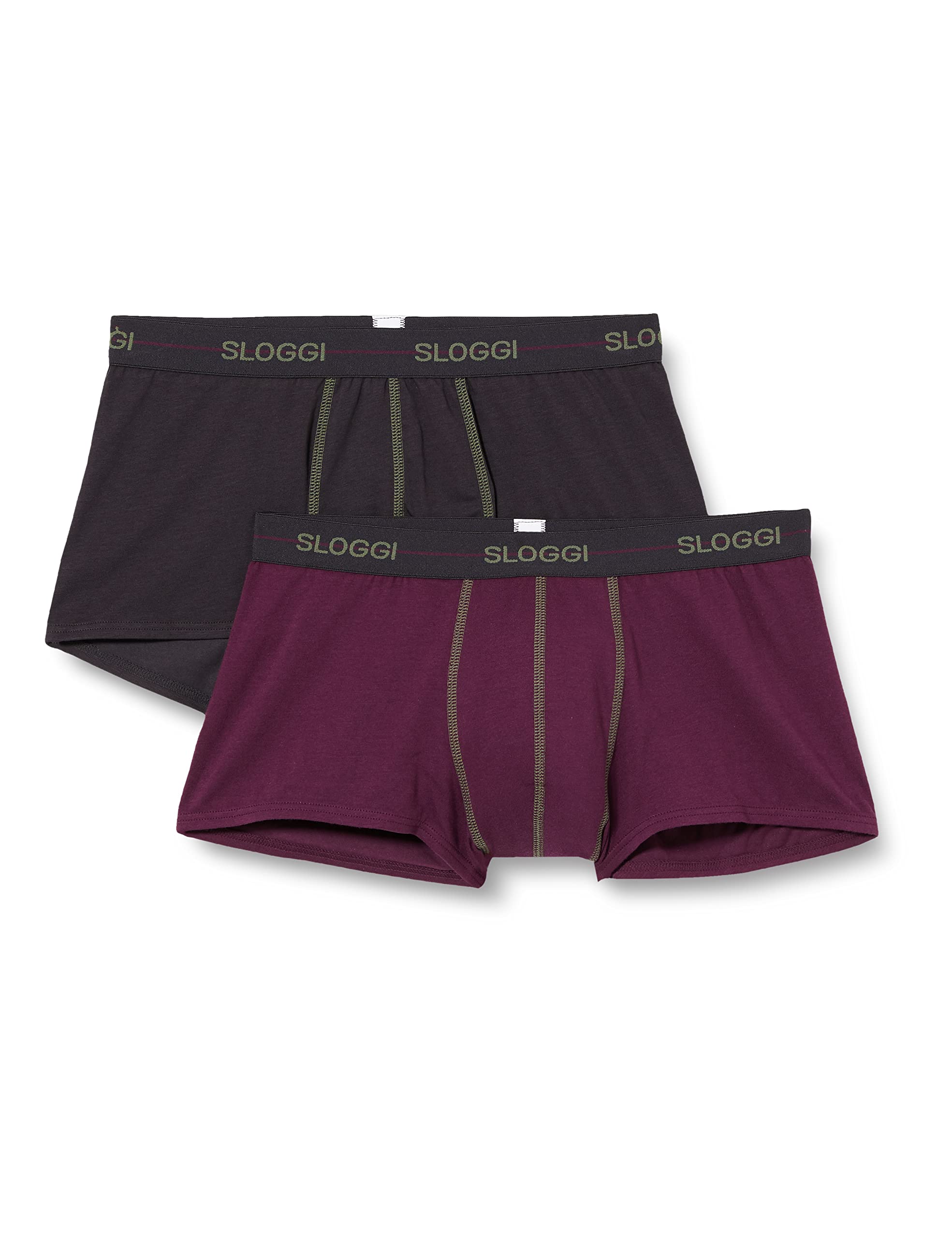 Sloggi Start Hipster slip uomo 2 pezzi nero cotone