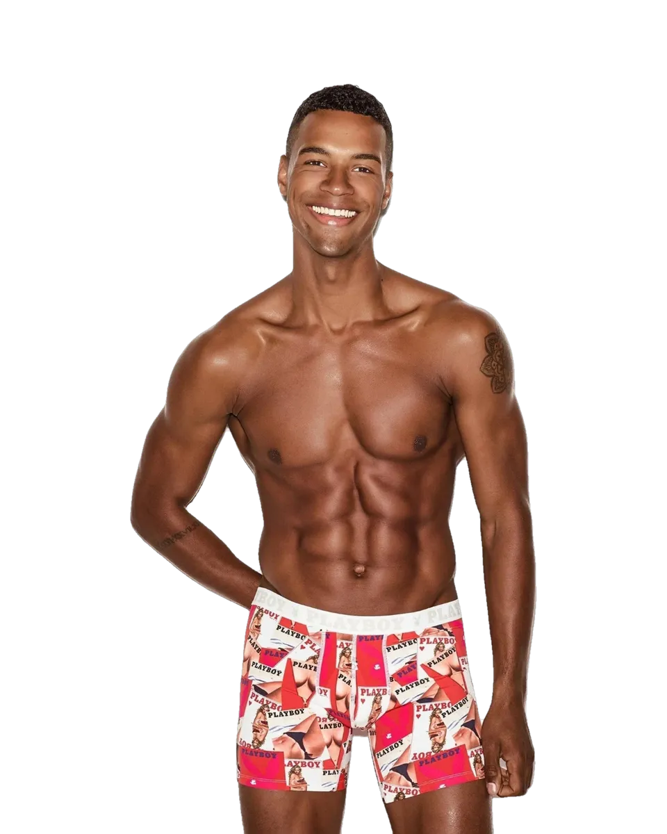 Playboy Cover Collage boxer brief uomo microfibra