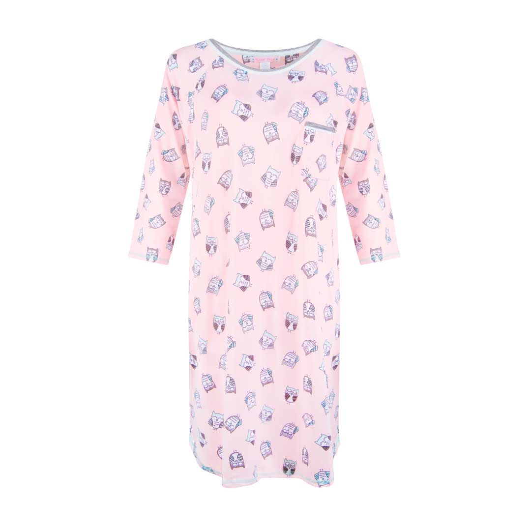 René Rofé Lightweight camicia notte manica lunga 2 pezzi 1X
