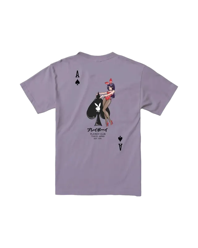 Playboy Ace of Spades 2.0 t-shirt bianca cotone