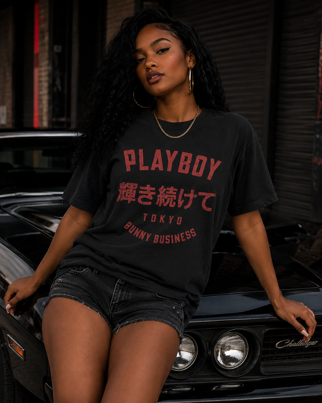 Playboy Tokyo Tee t-shirt bianca cotone unisex