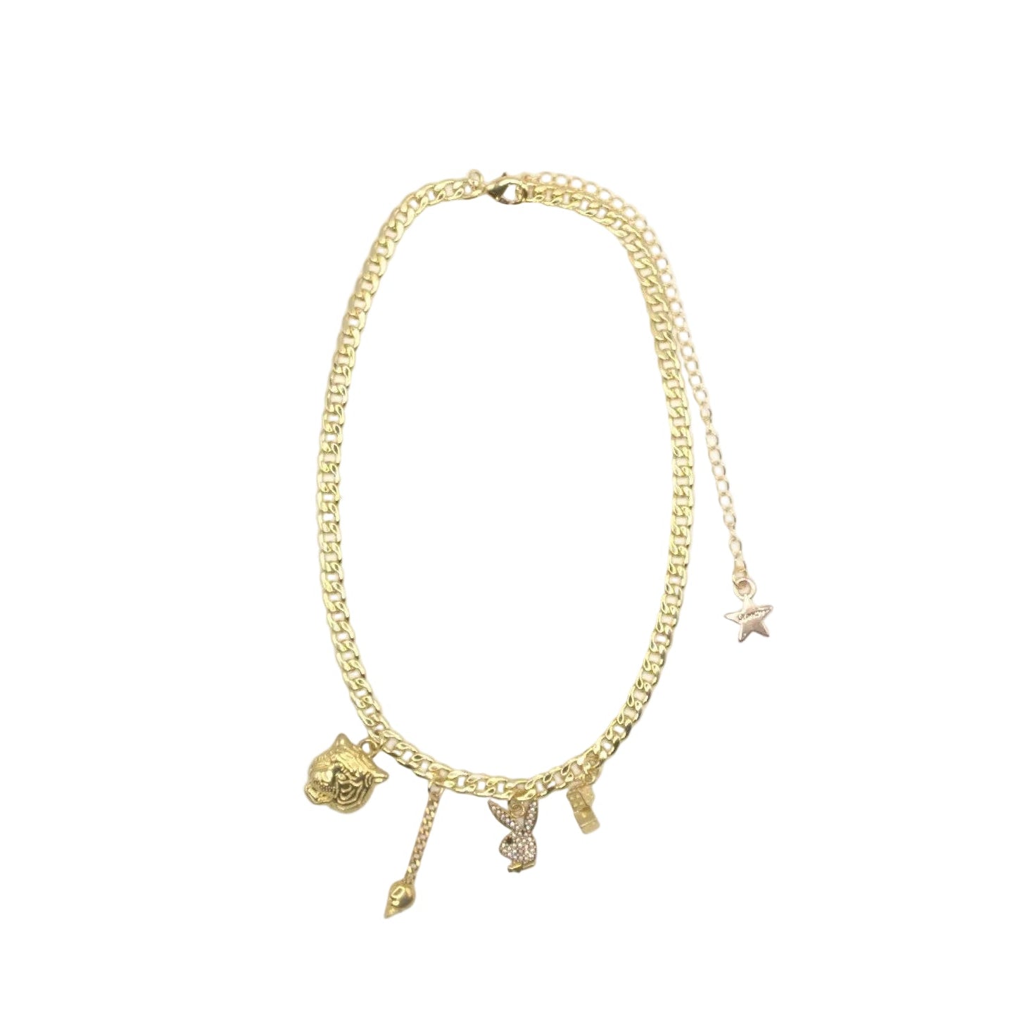Playboy Dalmata collana charm placcata oro 18kt