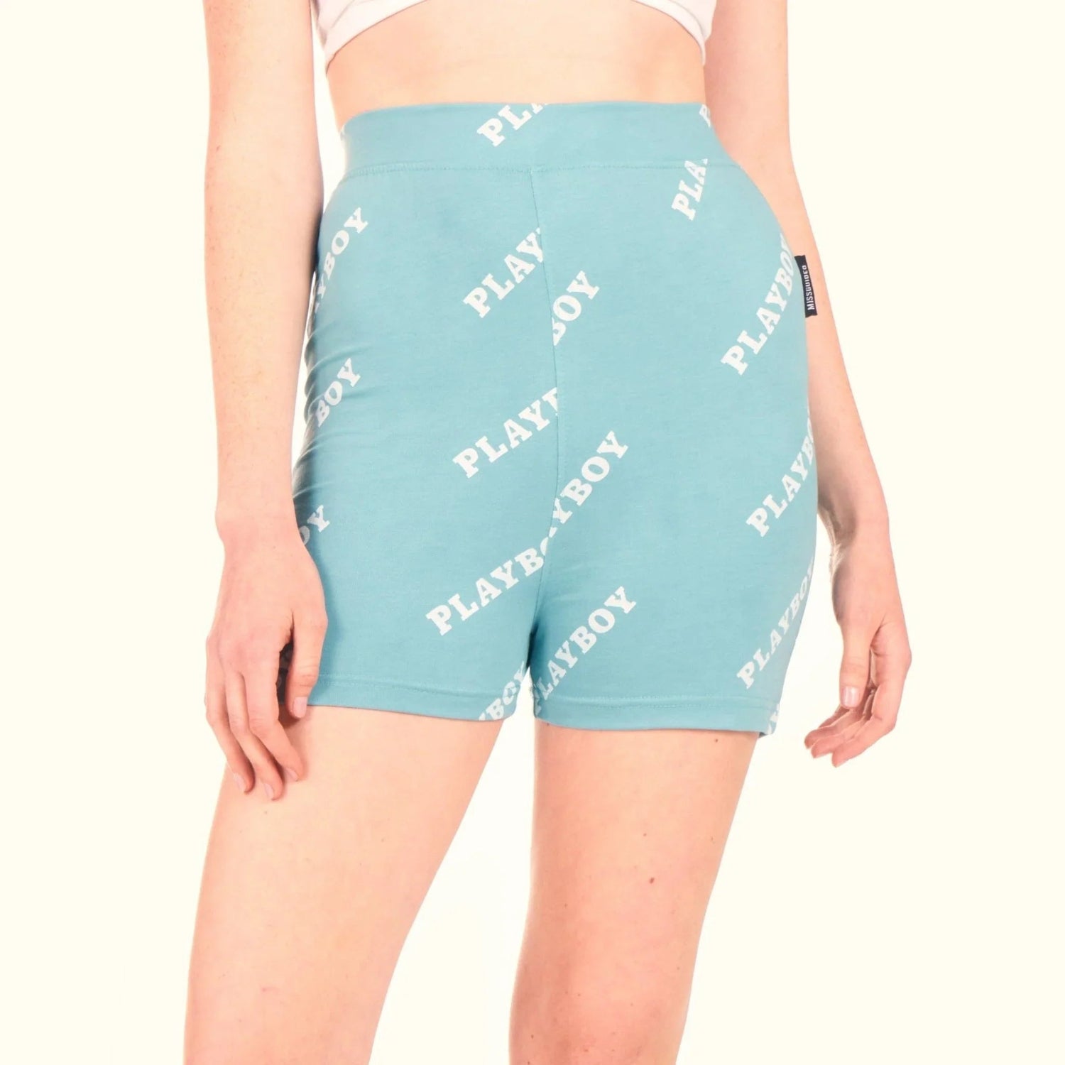 Playboy Repeating Masthead bike shorts vita alta