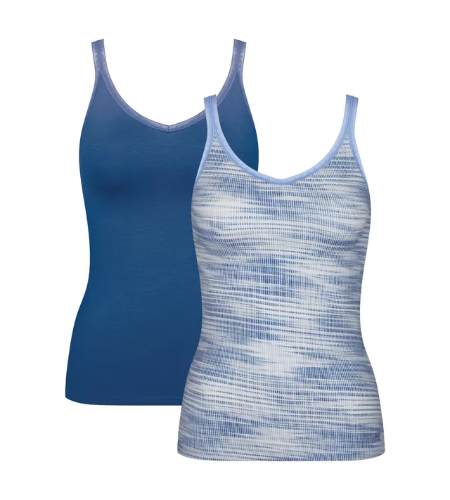 sloggi Go Shirt 01 canottiera donna 2 pezzi cotone