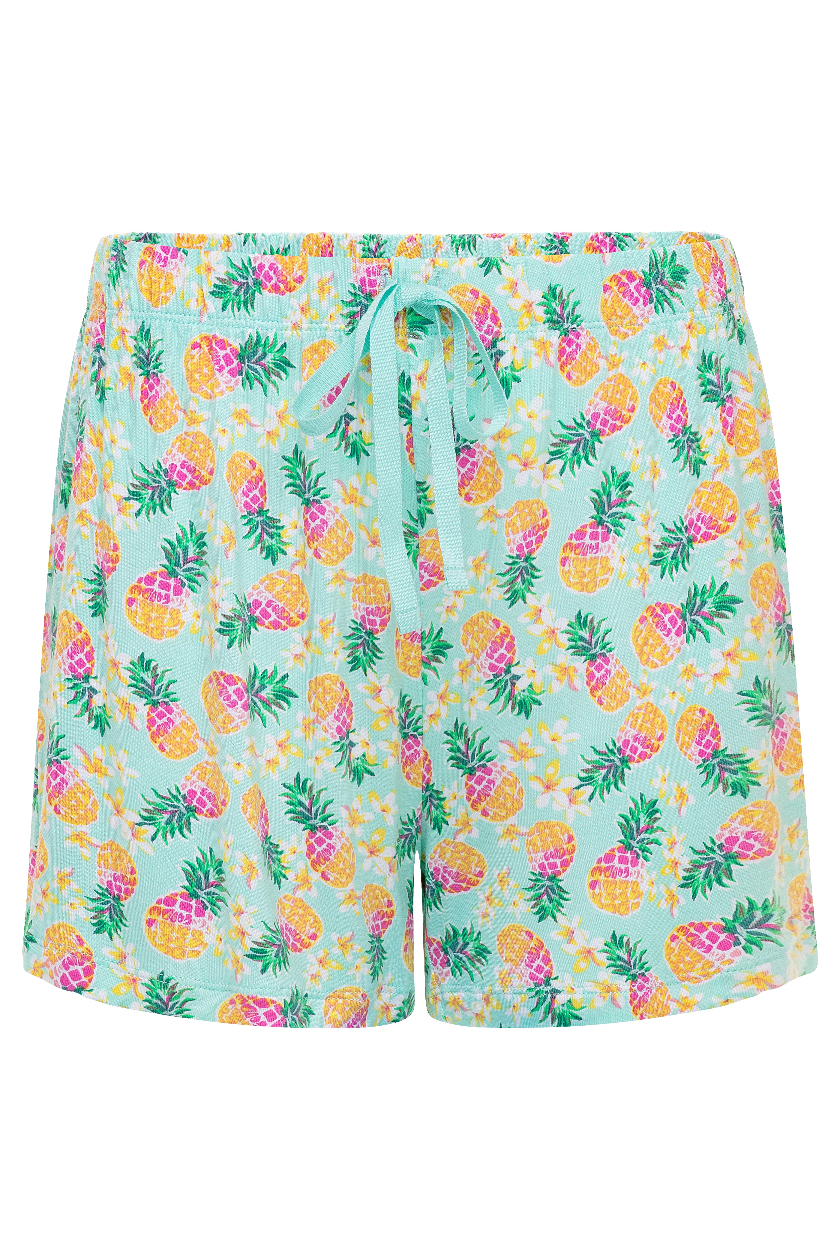 René Rofé Shorts Pigiama 4 Pezzi M Nero Leopardato leggero