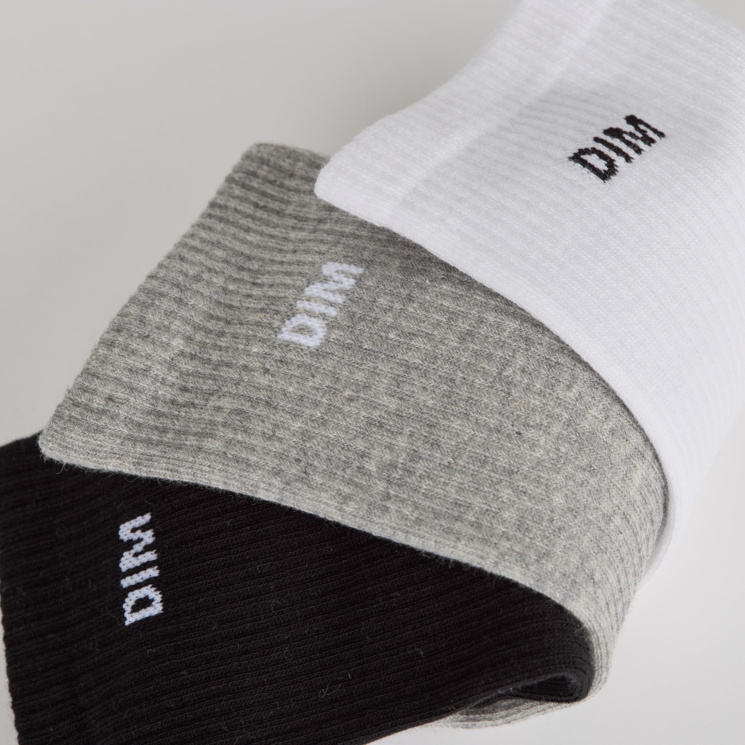 DIM calzini corti donna sport cotone x3 traspiranti