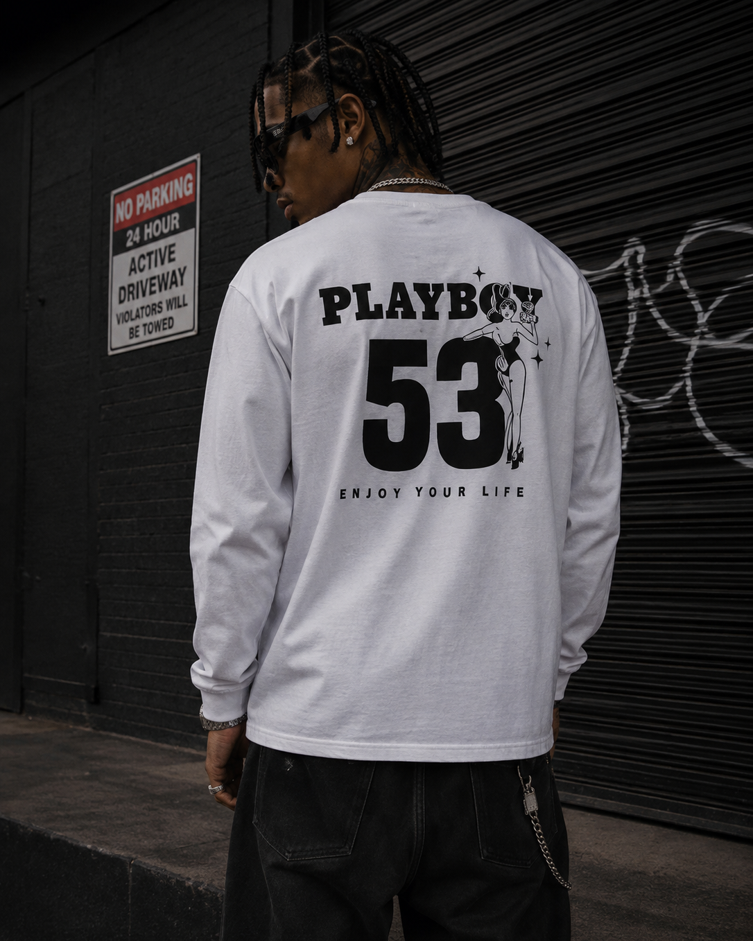 Playboy 53 maglia manica lunga unisex cotone