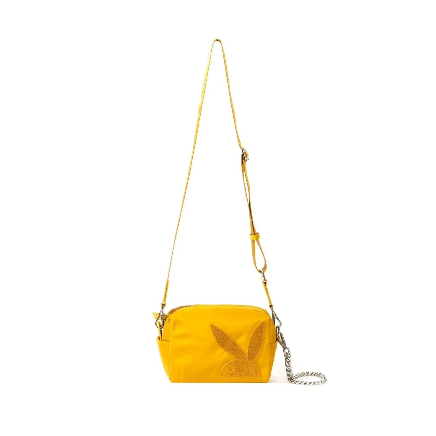 Playboy Nylon borsa tracolla verde oliva con catena