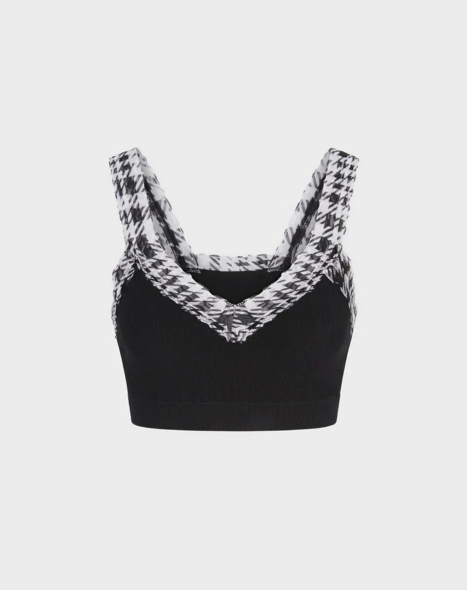 René Rofé Printed Jam reggiseno comfort blu motivo leggero
