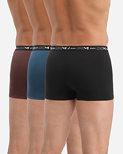 DIM boxer uomo 3 pezzi cotone elasticizzato nero