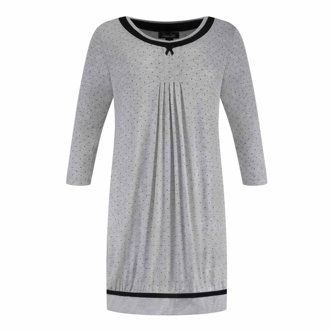 René Rofé Rayon Spandex camicia da notte grigia M morbida