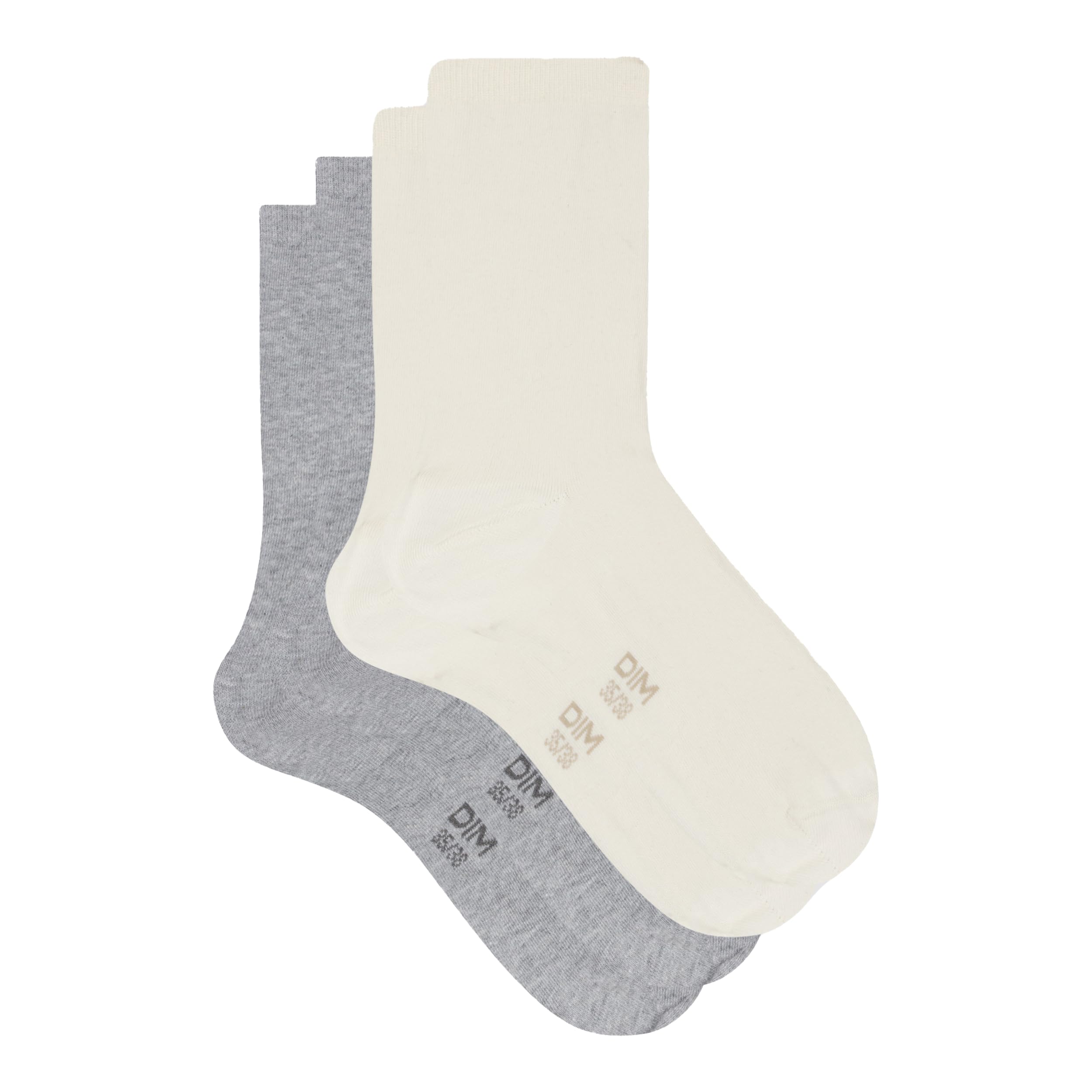 DIM Cotton calzini donna x2 35-38 tallone rinforzato