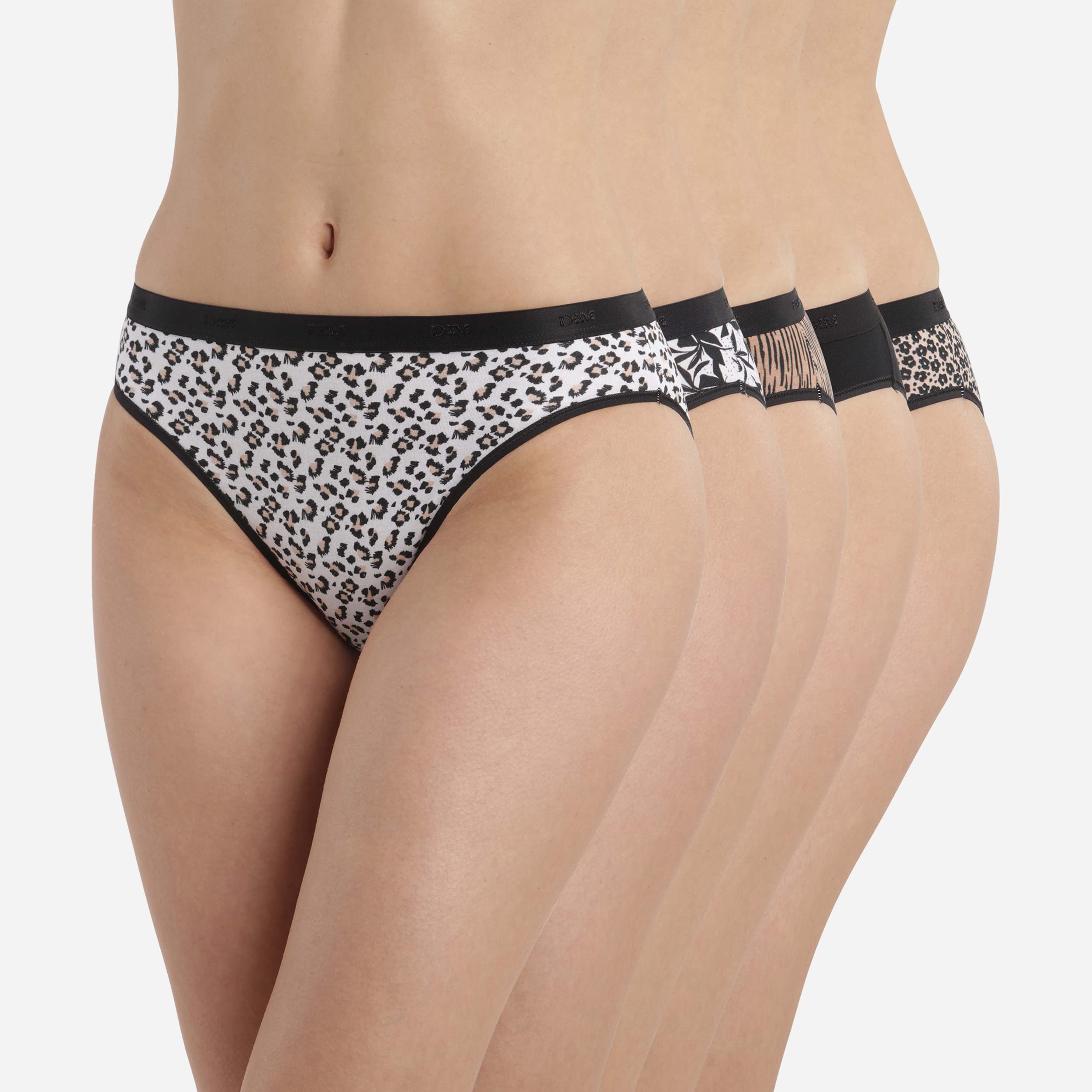DIM Les Pockets Coton slip donna cotone pacco 5